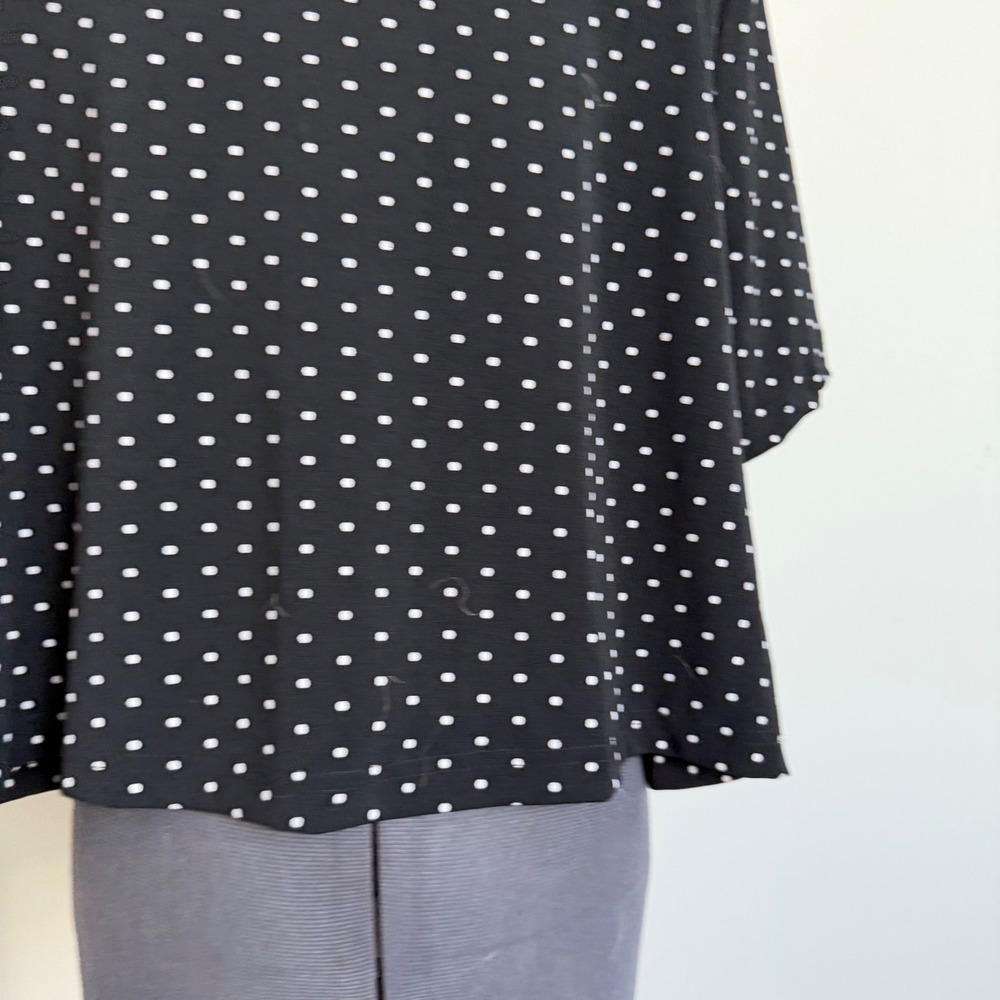 Vintage 90s Polka Dot Button Front Top - Picture 9 of 9